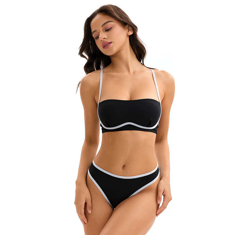 Arrival Bikini Swimsuit Women Sexy Three Piece Sets Long Sleeved Blouse Bianco