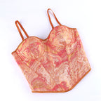 Orange Double Shoulder Strap with Cup Women Tube Top Court Body Shaping Top Beloved