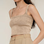 Women Clothing Casual Woolen Camisole Spring Summer CKK