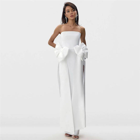 Robe une pièce bustier à nœud latéral Niche Design, style cocktail, idéale pour les soirées.
