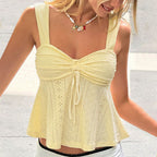 Texture Knitted Vest Camisole Vacation Elegant Inner Match Tube Top T Yiskiss