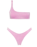 Maillot de bain bikini ciel étoilé, taille haute, fendu, pour femme
