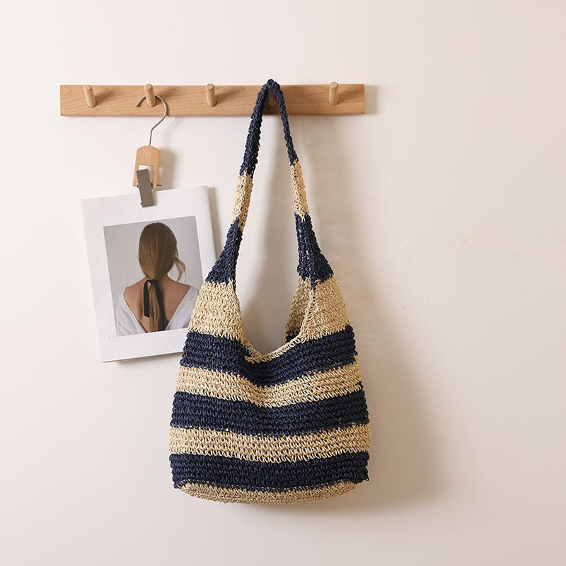 Striped Big Handle Blue