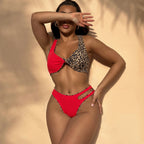 Bikini Stitching Swimsuit Backless Swimsuit Women Sexy Swimsuit Color Matching CHENS