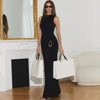 Women Clothing High Waist Twisted Sexy Backless Sheath Dress BULLINGER