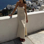 Casual Holiday Lace up Backless Strap Dress Spring Summer CKK