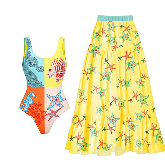 Traje de baño sexy sin espalda a juego de colores para mujer, bonito, ajustado, conservador, para vacaciones de primavera y natación.