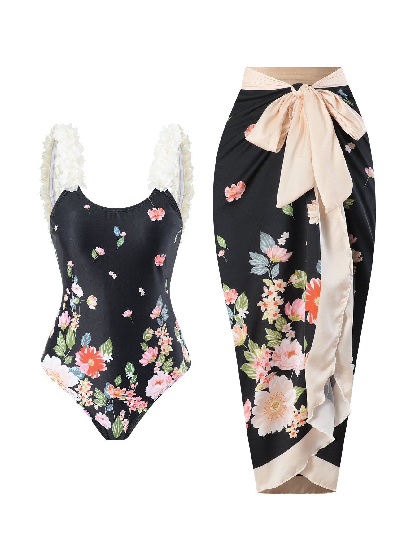 Black Bottom Two Piece Set