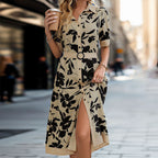Summer Women Shirt Floral Printed Dress HUNDRED