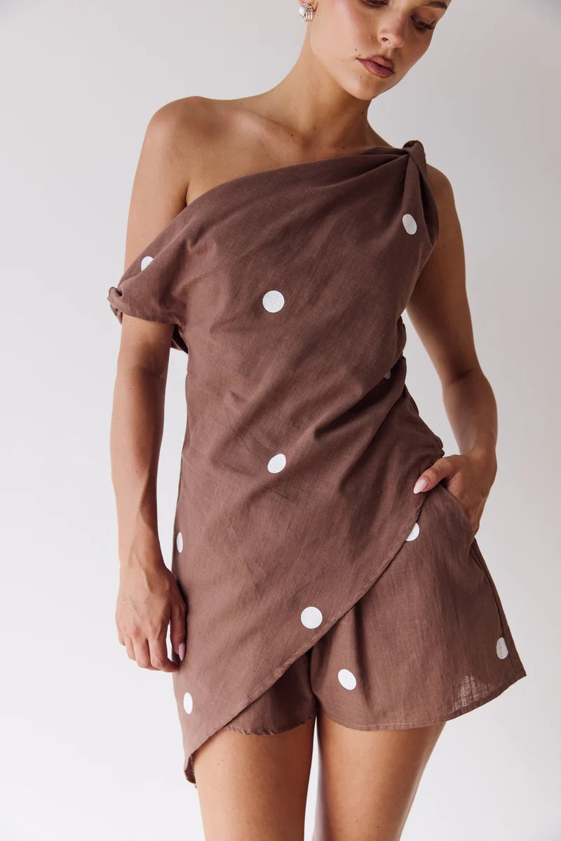 Coffee Bottom Polka Dot