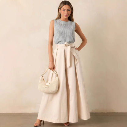 Women Spring Autumn Apricot Straight Leg Pants EverBillion