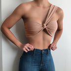 Criss Cross Women Clothing Nightclub Sexy cropped Halter Bottoming Tube Women Vest LEKINS
