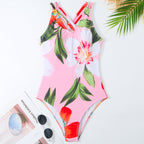 Traje de baño de una pieza de color sólido para mujer, estilo retro francés que cubre el vientre fino para nadar