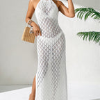 Beach Dress Sexy Holiday Hollow Out Cutout Beach Dress Sexy Holiday Cutout Blouse Sexy Oyimi