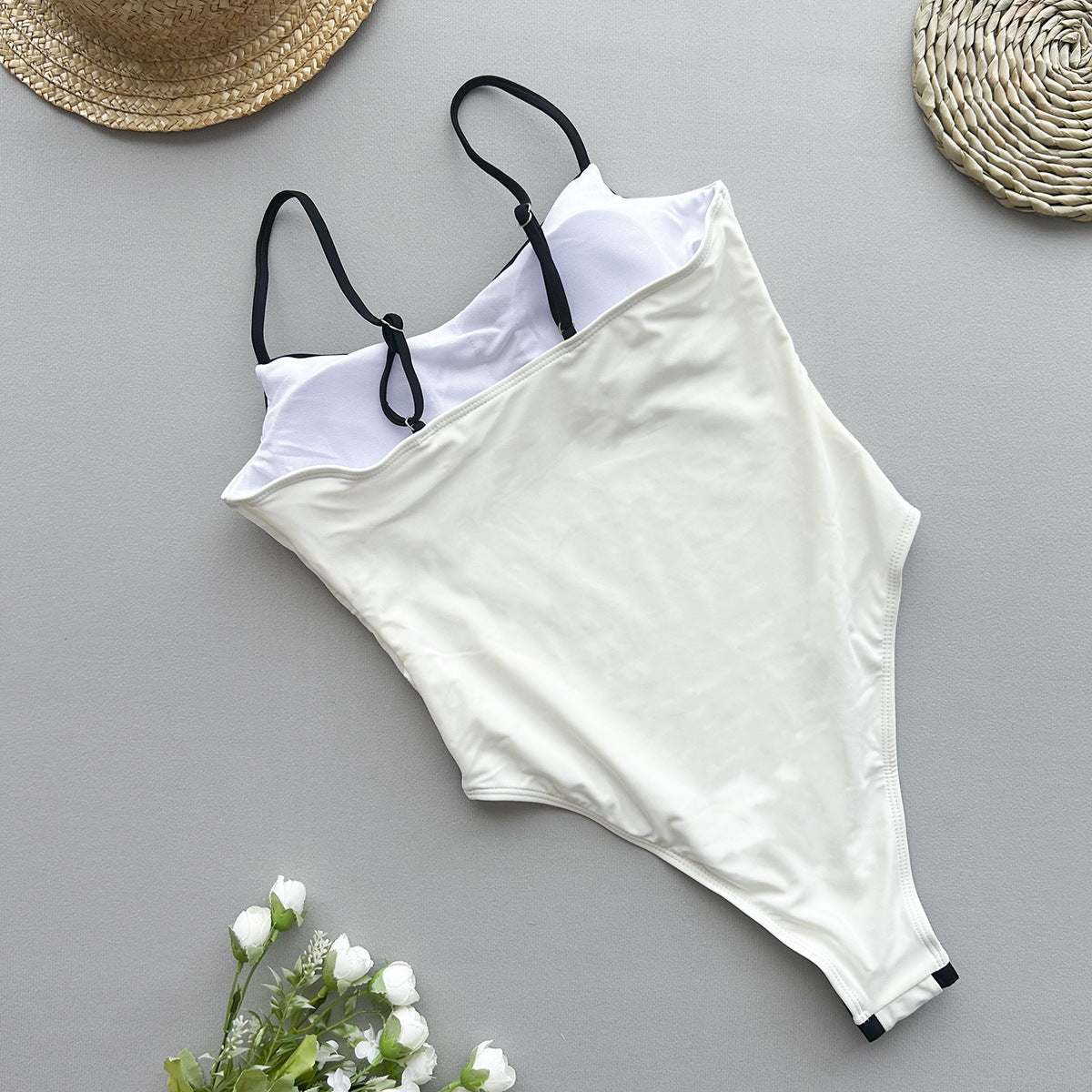 One Piece Swimsuit Women Bikini Lady Sexy Stitching Swimwear Bikini Ellie