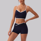 Nude Feel Breathable Skinny Hip Raise Yoga Two Piece Set Women Dance Fitness Outdoor Exercise Yoga Clothes Two Piece Set Yevki