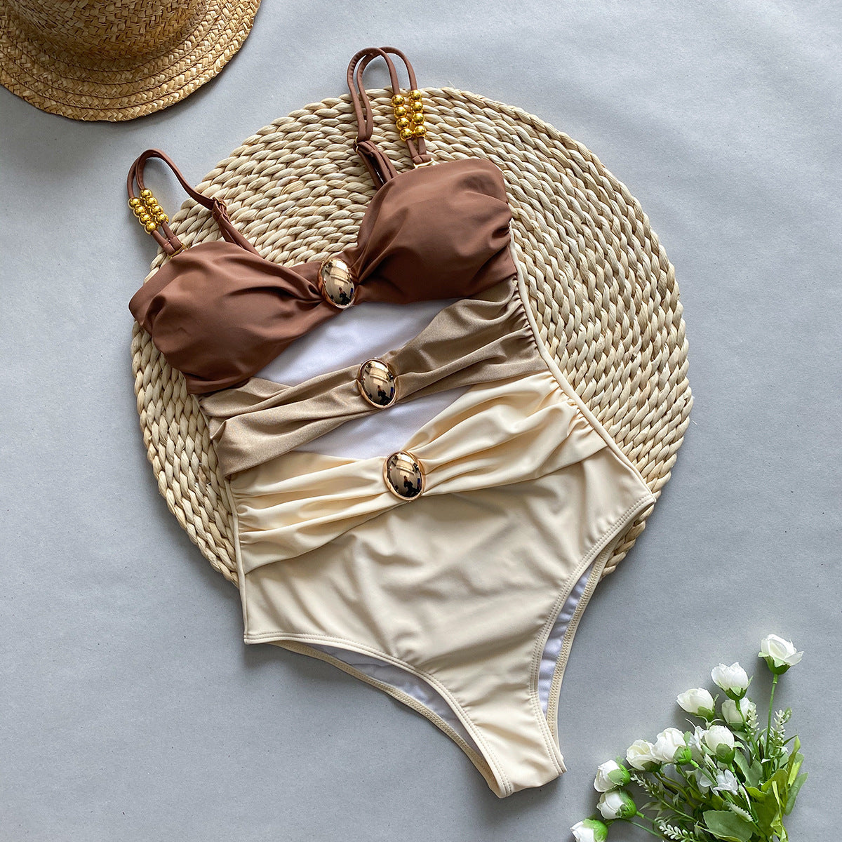 Brown Swimsuit
