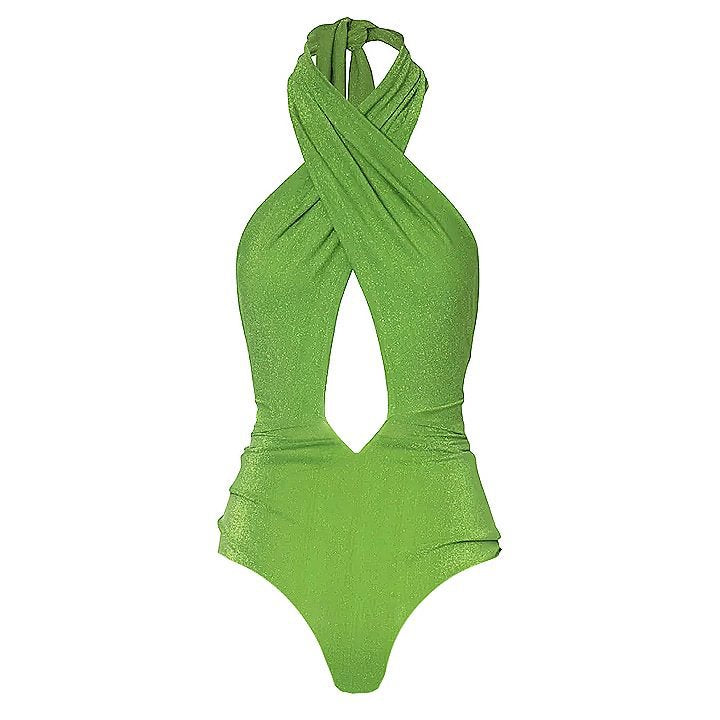 Green Halter Swimsuit