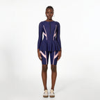 Traje de baño para mujer, estilo siamés, conservador, de manga larga, con protección solar, especial para museos de primavera.