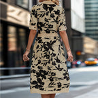 Summer Women Shirt Floral Printed Dress HUNDRED