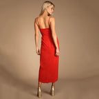 Spring Summer Women Clothing New Fashion Solid Color Strap Dress for Women DreamFashion