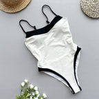 One Piece Swimsuit Women Bikini Lady Sexy Stitching Swimwear Bikini Ellie