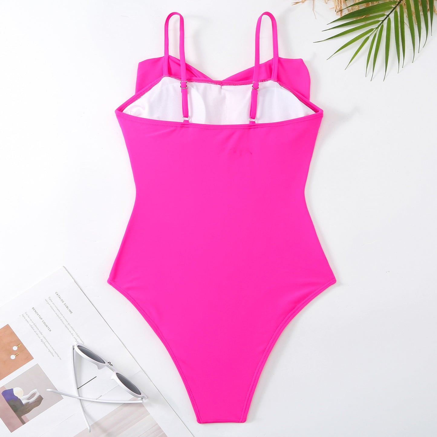Traje de baño sexy para mujer, traje de baño de primavera con un hombro, conjunto de falda de playa dividida de gasa