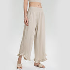 Women Summer Loose Slimming Wide Leg Sports Pants Breathable Draping Outdoor Casual Running Workout Ankle Length Pants YUERD