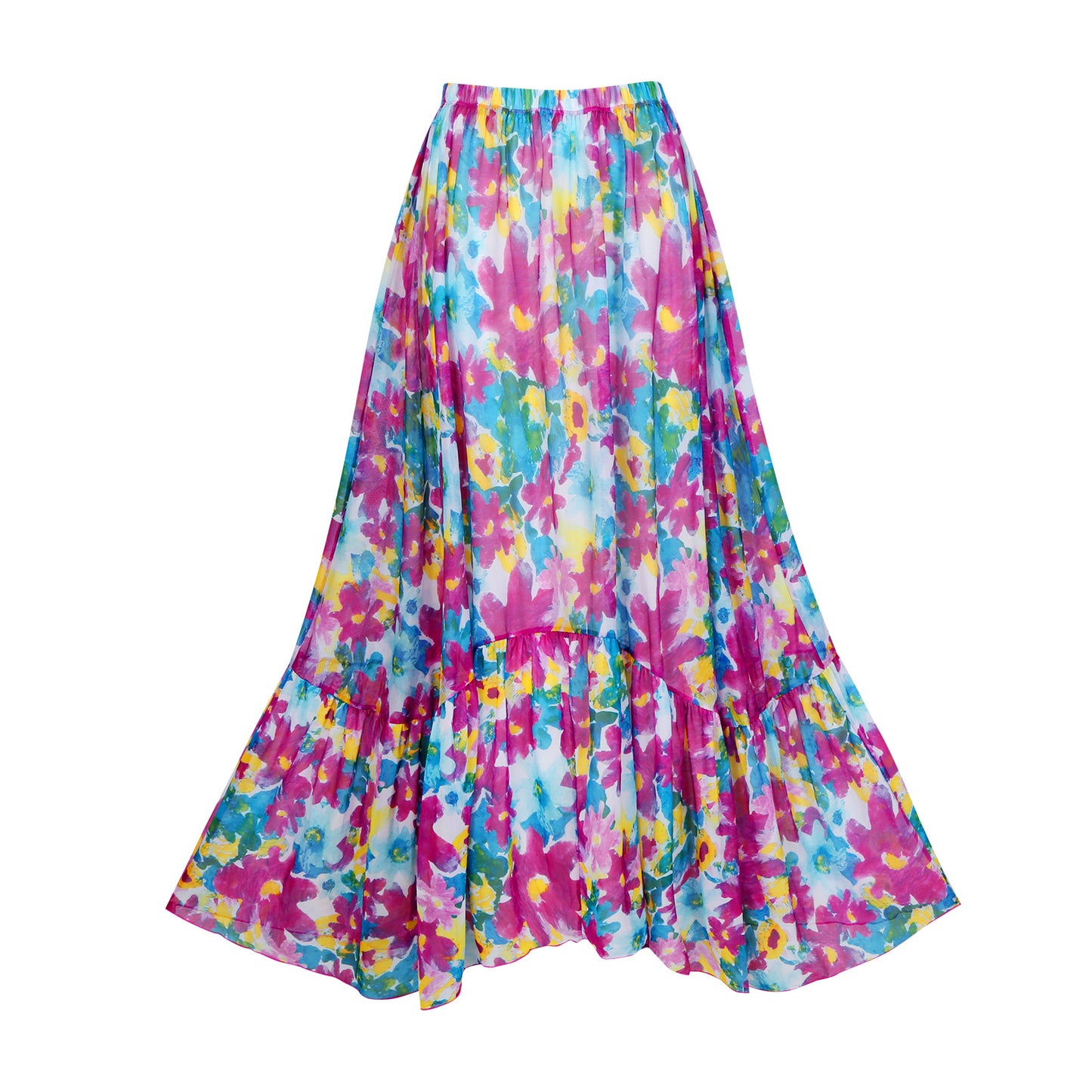 Blue Wrap Skirt