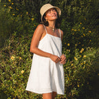 Strap Dress Summer Office Casual Lazy Strap Short Dress BlueLine