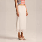 Women Clothing Lace Skirt Spring Summer High Waist One Step Skirt Sexy Slim Hip Long Skirt BRINGITON
