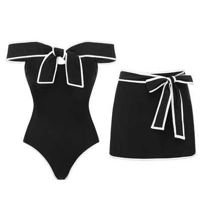 Black Tube Top Suit