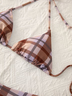 Halter Sexy Triangle Cup Bikini Shorts Three Piece Sets CSC