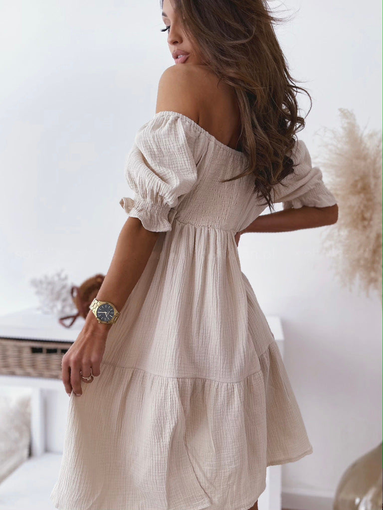 Summer Backless off-Shoulder HOOYO