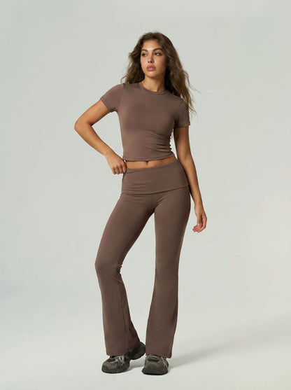Caramel Mocha [Short-Sleeved Trousers]]
