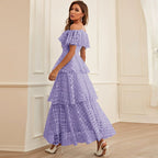 Maxi Dress High Waist off Neck Slim Elegant Dress MIYA
