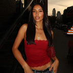 Summer Sexy Lace Spaghetti Strap Top Skinny Short Tube Top Sexy Basic All Matching Vest LingSharp