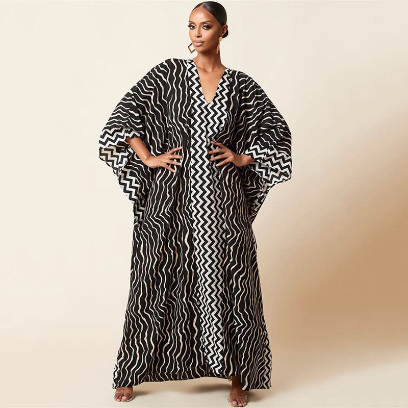 Black and White Wave Pattern