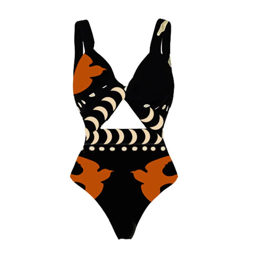 Traje de baño de una pieza adelgazante sexy de primavera para mujer