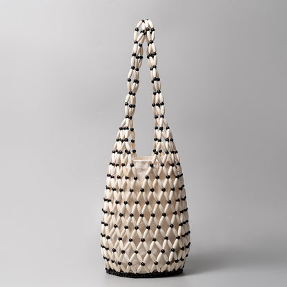 Ivory White and Black Beads