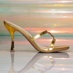 Summer Stiletto Slippers Double Strap Stiletto Slippers Refined French Workwear For Summer Euseen
