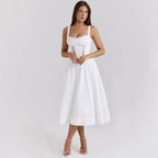 Elegant Gentle Slimming Floral Strap Fairy Dress Women XINXI