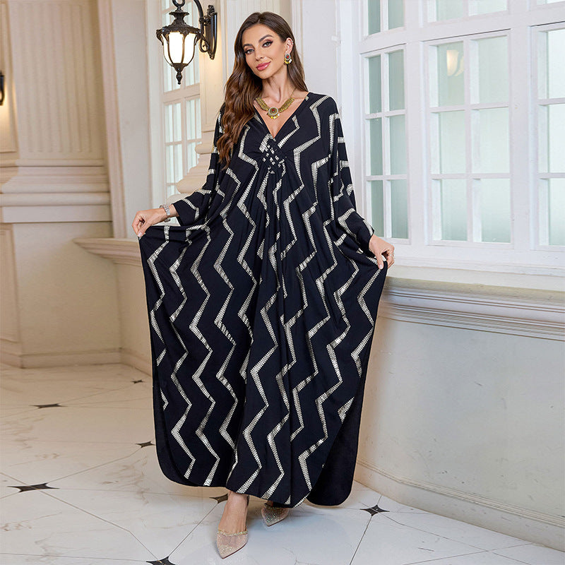 Silver Rayon Positioning Printing Beach Outerwar Dress Women Holiday Maxi Dress Swimsuit Blouse EvenStar