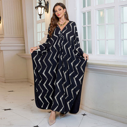 Silver Rayon Positioning Printing Beach Outerwar Dress Women Holiday Maxi Dress Swimsuit Blouse EvenStar