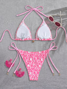 Bikini Three Point Halter Strap Sexy Split Bikini High Grade Sense Beach Swimsuit WithWind