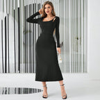 Sexy Sexy Design Back Hollow Out Cutout Slim Slimming Sheath Dress