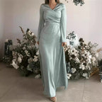 Women Spring Summer Chain Evening A Line Maxi Dress RMAI