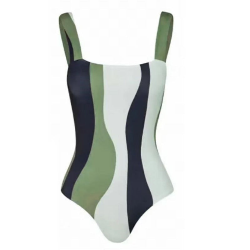 Green One-Piece Bikini