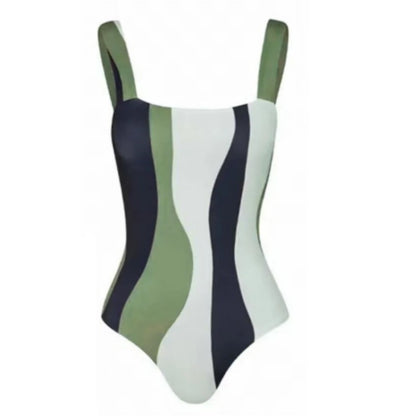 Green One-Piece Bikini