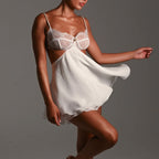 Robe sexy courte en dentelle, tenue dos nu, vêtements d'été pour femmes